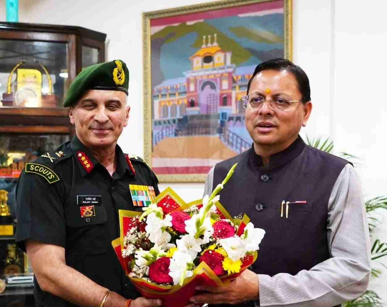 बिग ब्रेकिंग:- सीएम धामी से उप सेना प्रमुख (रणनीति) लेफ्टिनेंट जनरल राजीव घई ने शिष्टाचार भेंट की।
